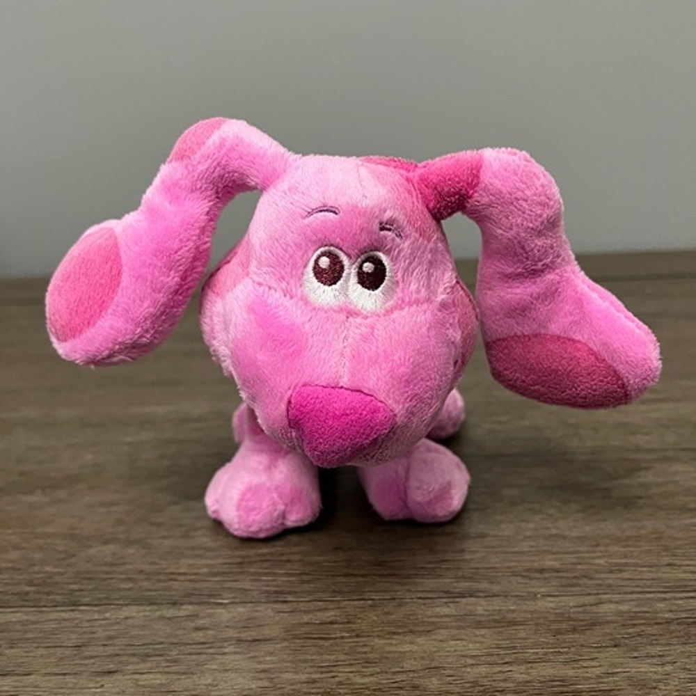 Blues Clues & You Barking Magenta Talking Puppy Dog Plush Nickelodeon Tested